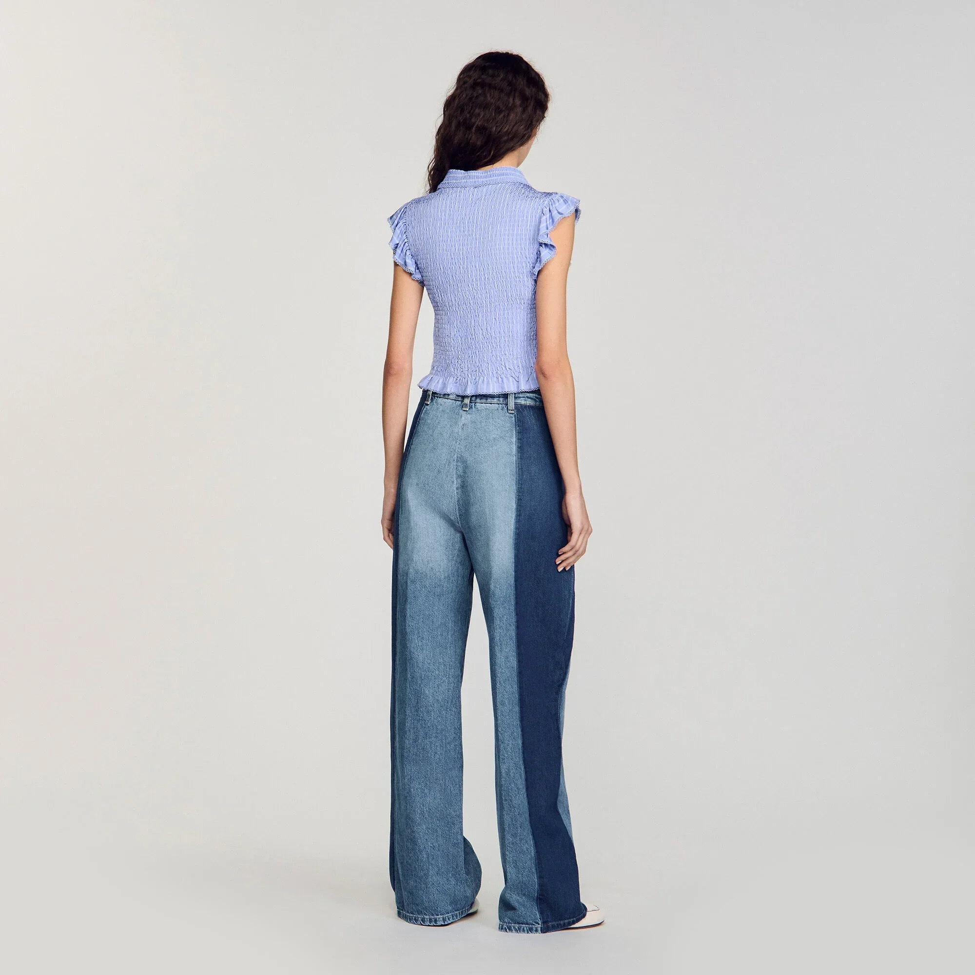 Camiseta fruncida a rayas - Imagen 5