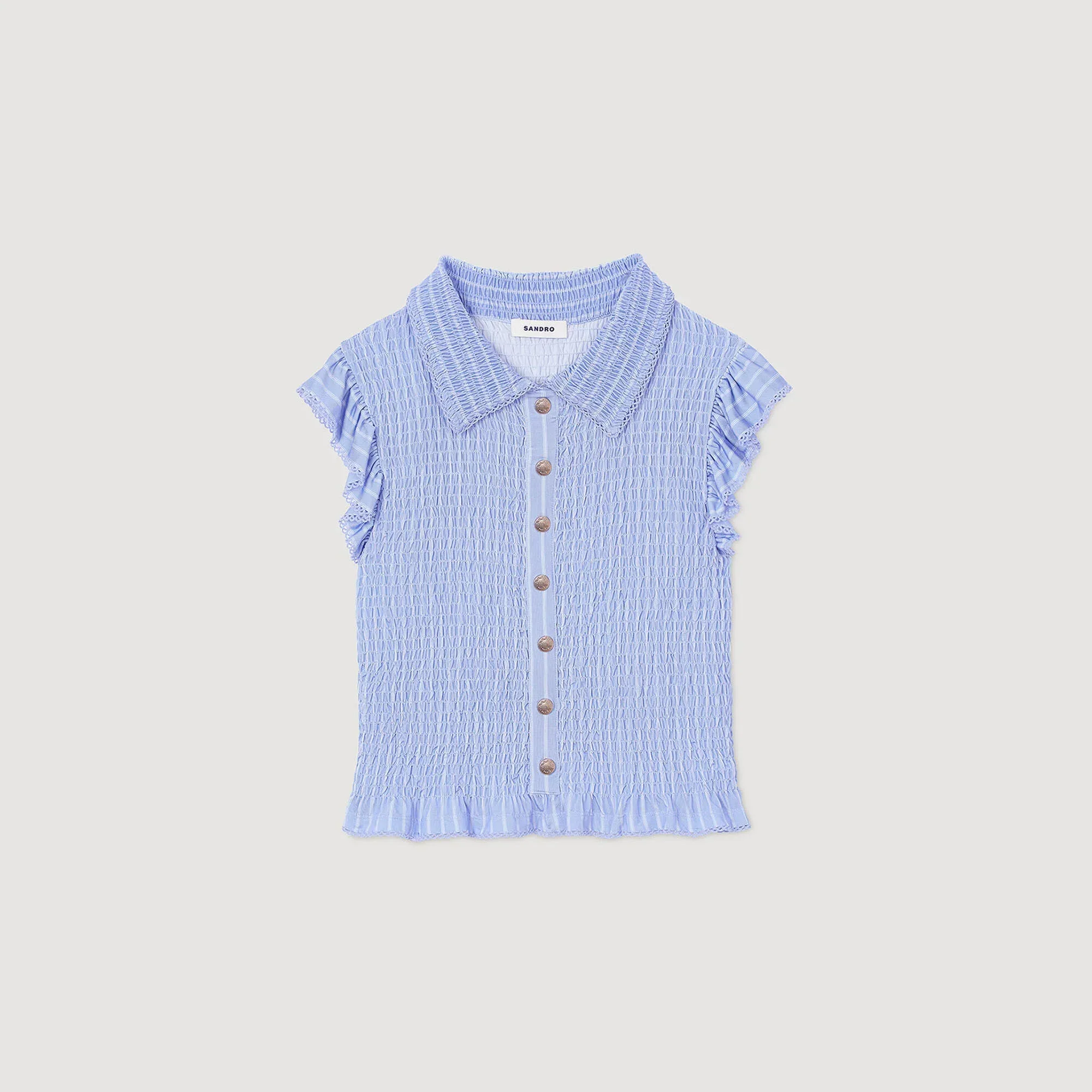 Camiseta fruncida a rayas - Imagen 6