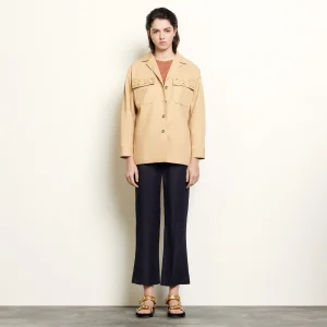 Chaqueta camisera con adornos Aha