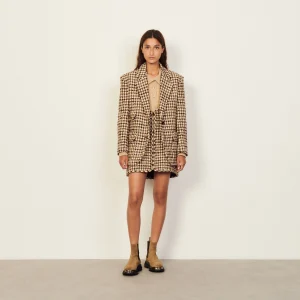 Chaqueta de sastre con pata de gallo