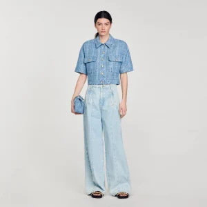 Chaqueta corta de tweed