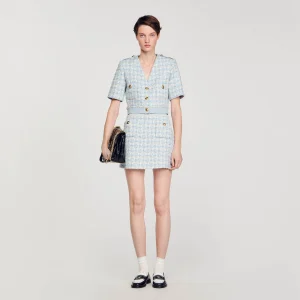 Chaqueta corta de tweed