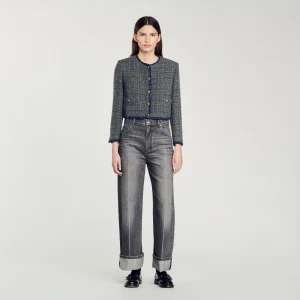 Chaqueta corta de tweed