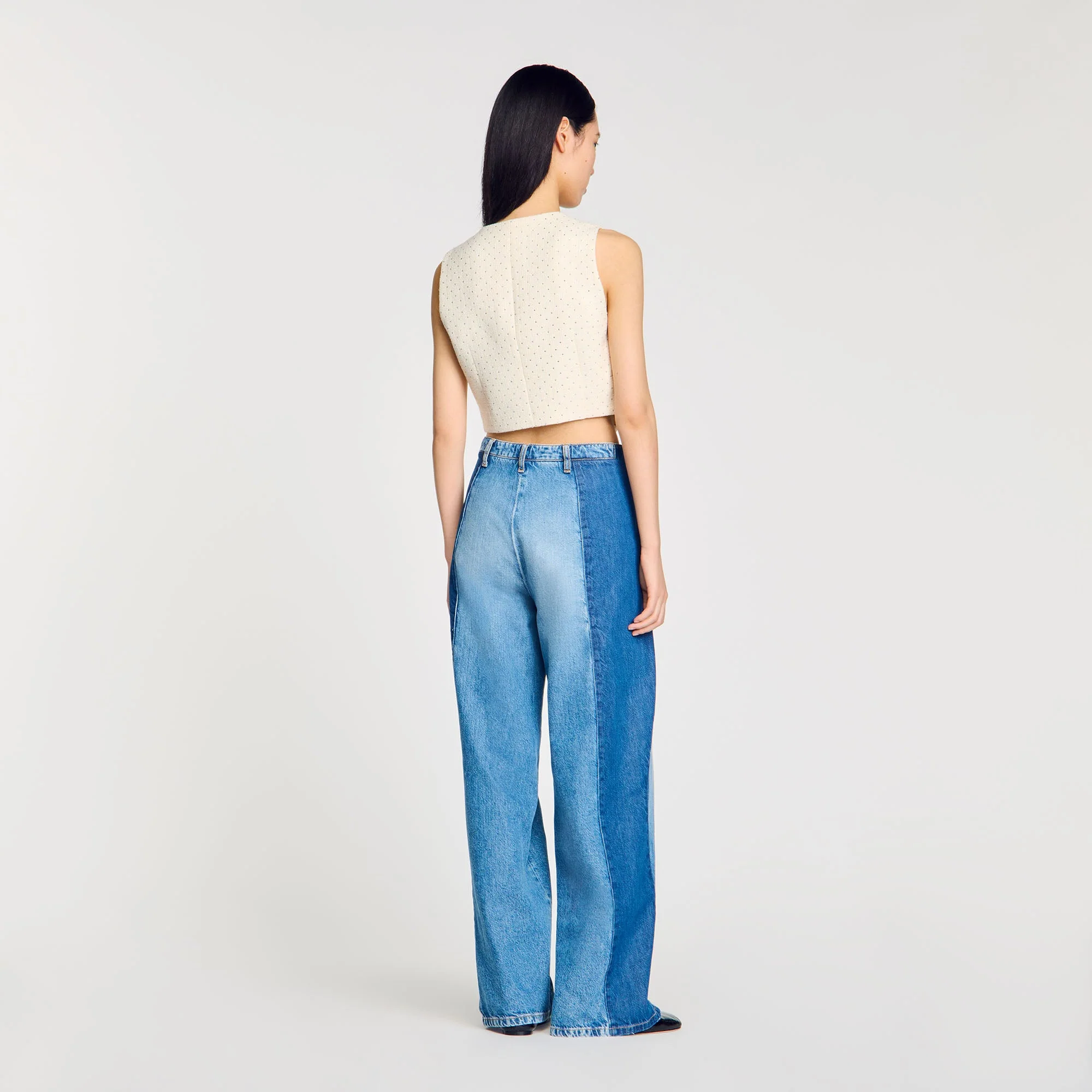 Chaqueta de tweed con strass - Imagen 5