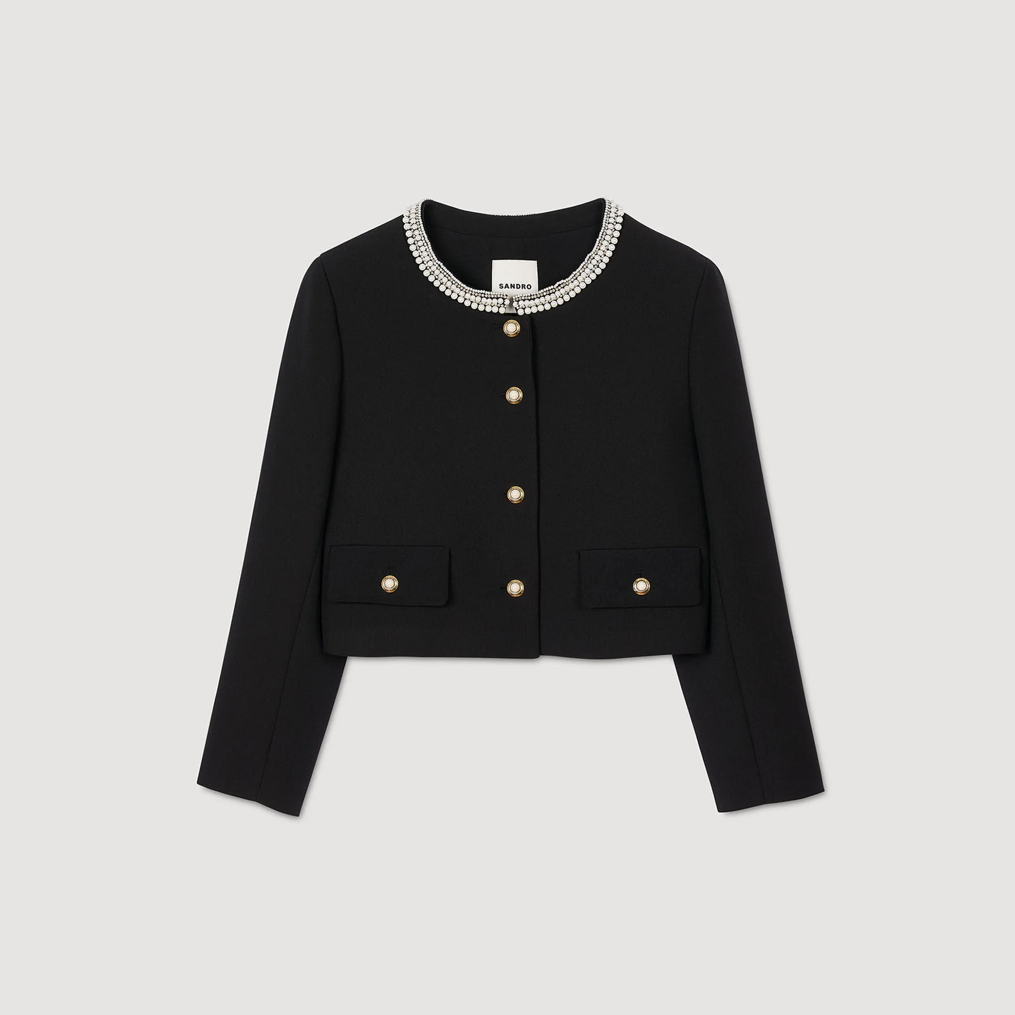 Chaqueta con cuello de pedrería - Imagen 7