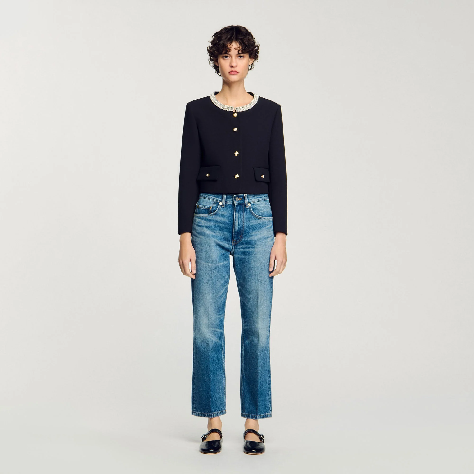 Chaqueta con cuello de pedrería - Imagen 6