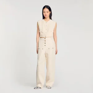 Chaleco de tweed de fantasía