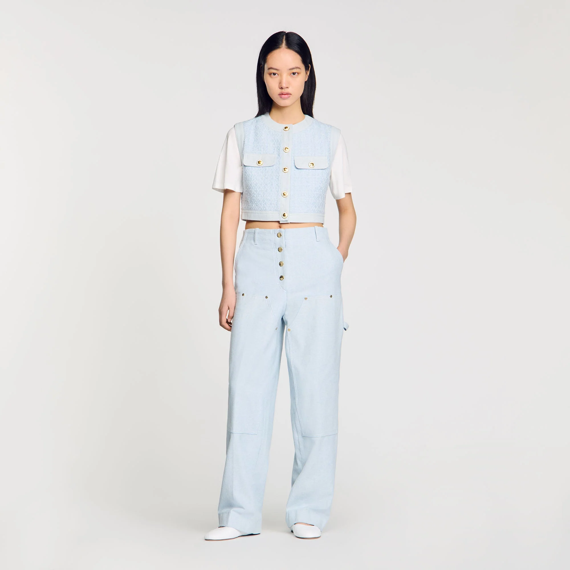 Chaleco de tweed de fantasía - Imagen 3