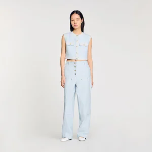 Chaleco de tweed de fantasía