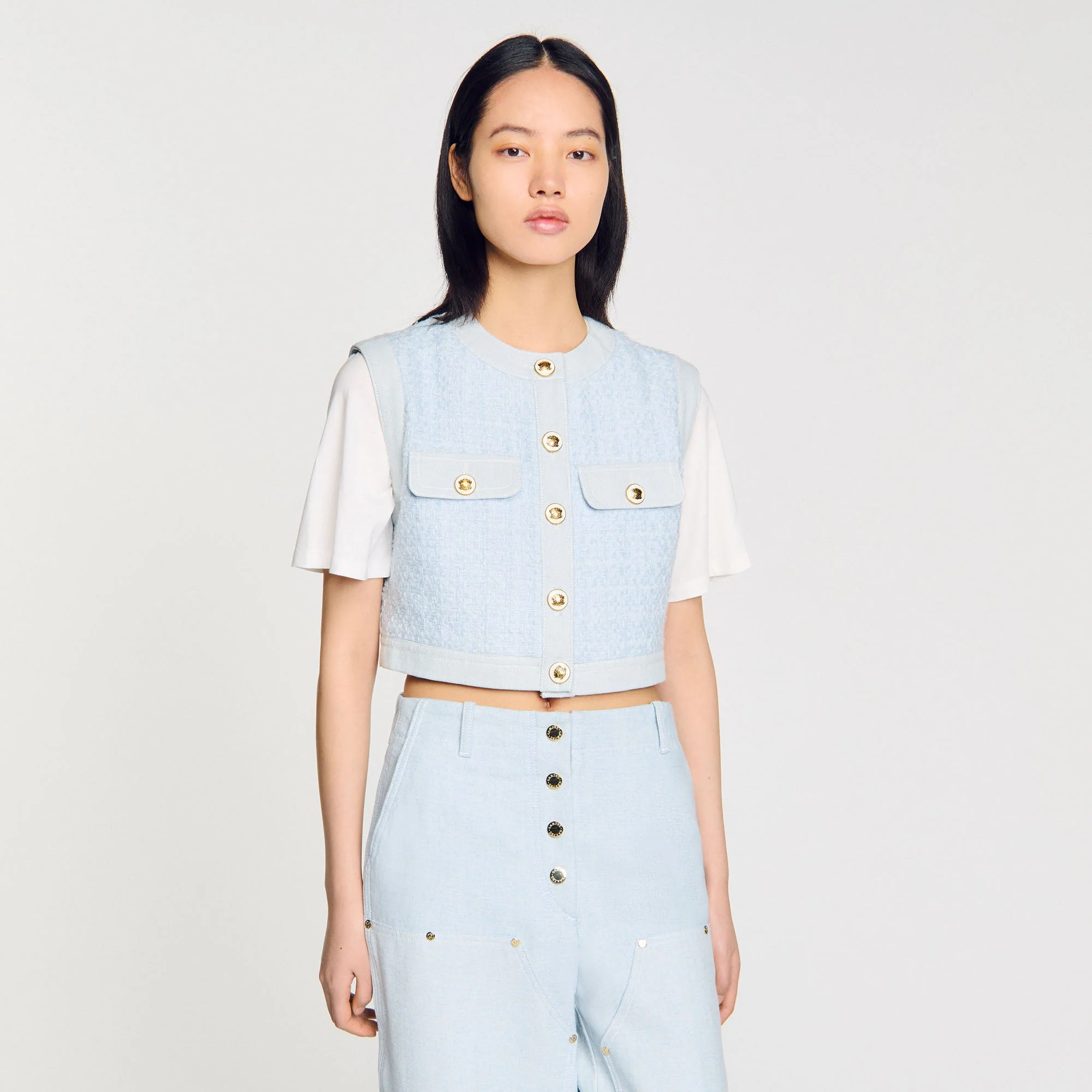 Chaleco de tweed de fantasía - Imagen 4