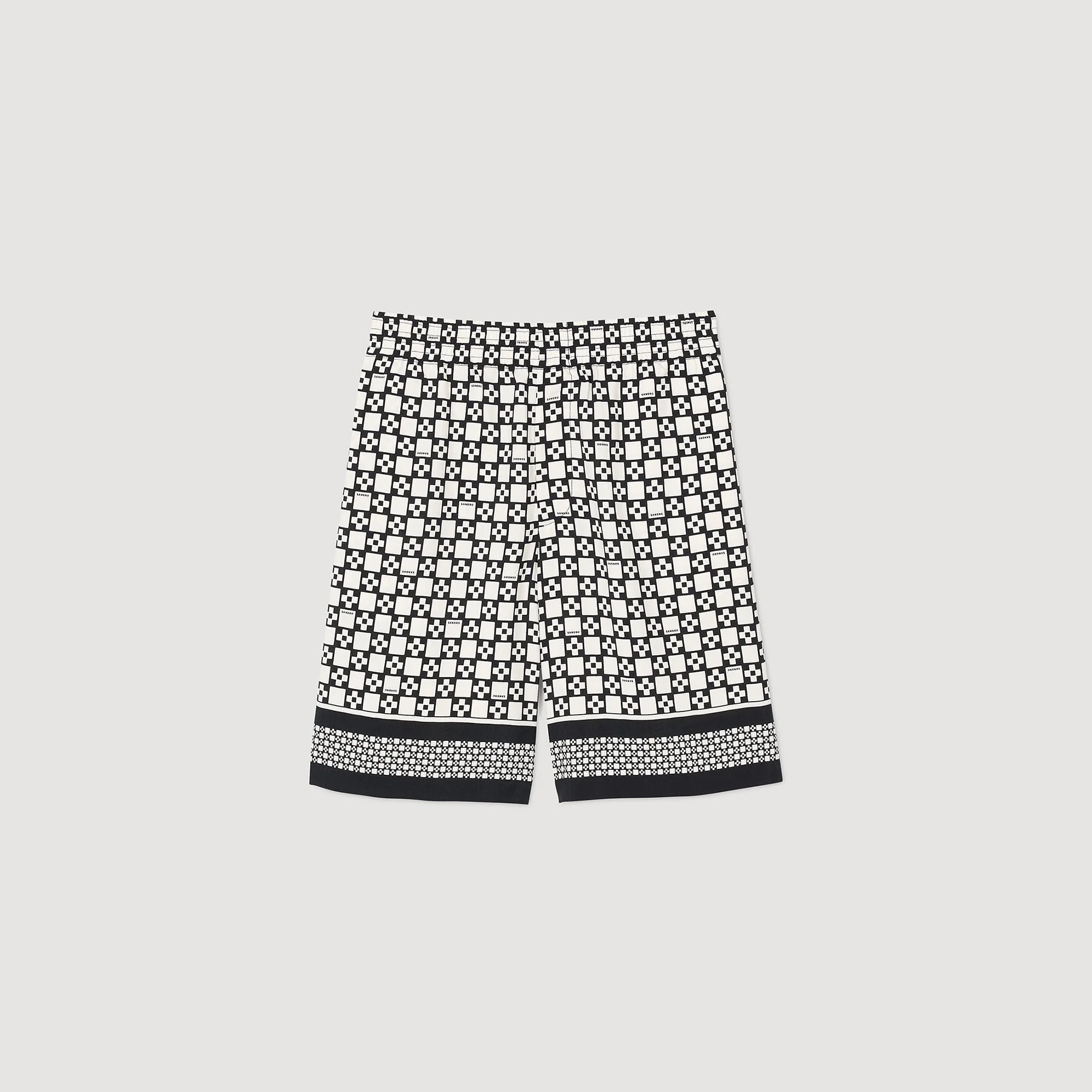 Bermuda fluida motivo Square Cross - Imagen 7