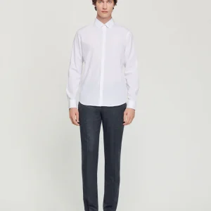 Camisa con tapeta de popelina Hidden