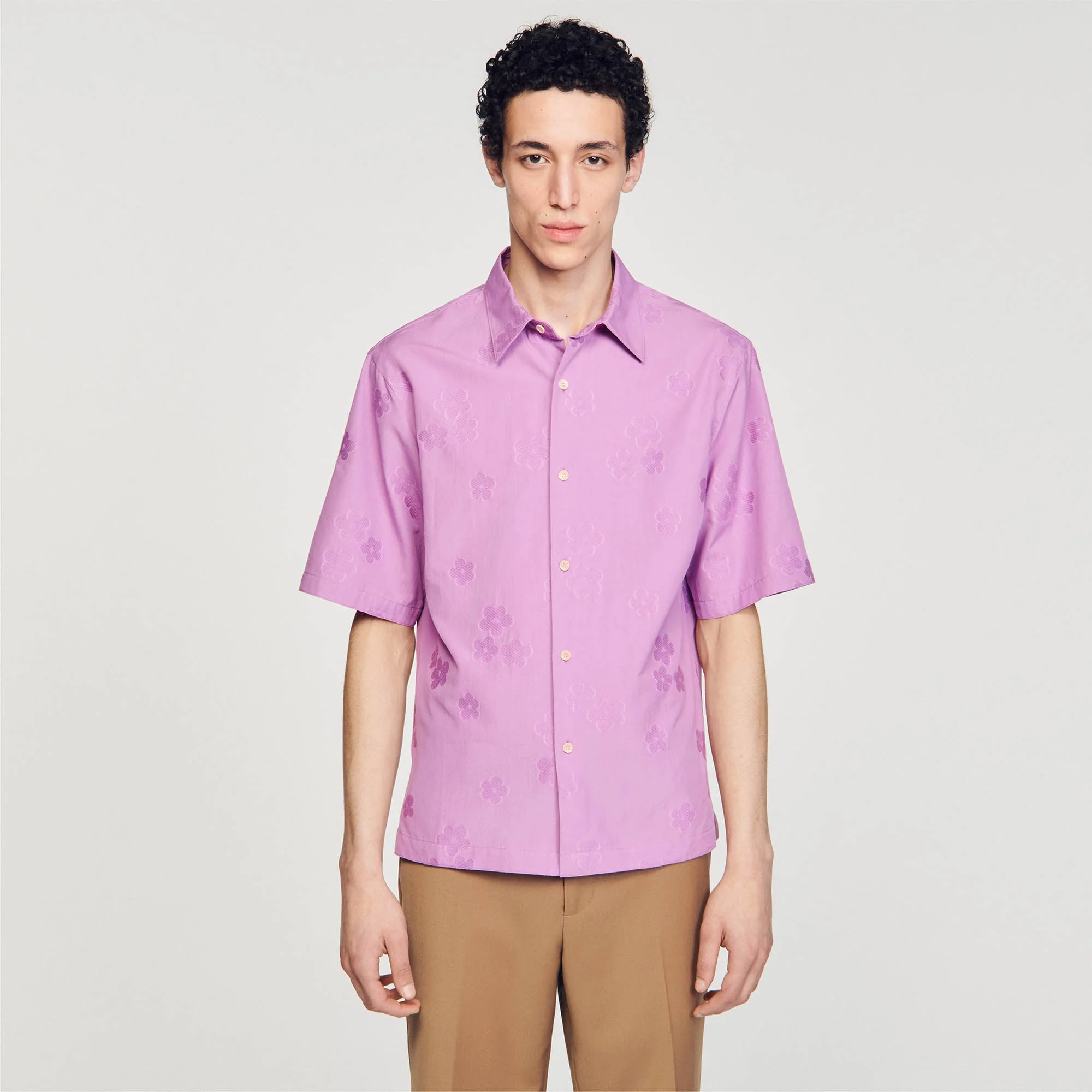 Camisa oversize de jacquard - Imagen 3