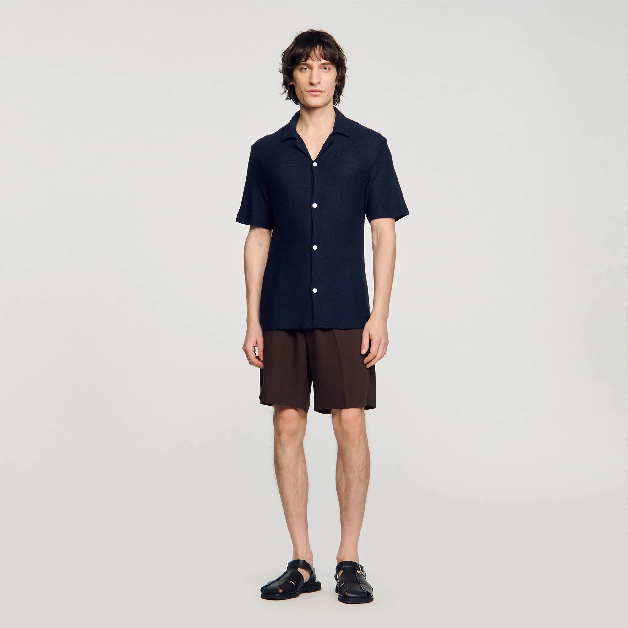 Camisa con cuello italiano - Imagen 5