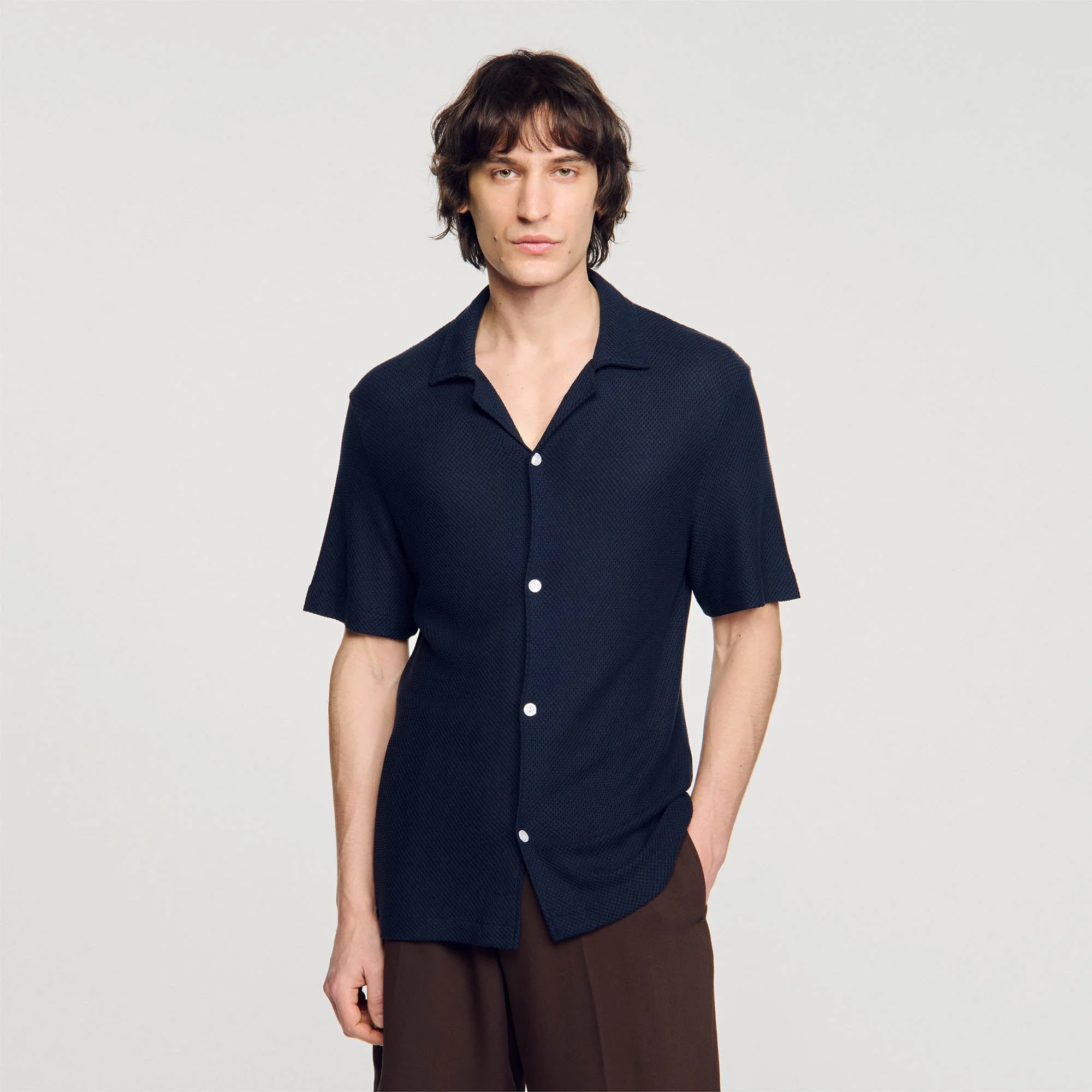 Camisa con cuello italiano - Imagen 3