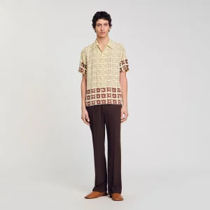 Camisa con estampado floral