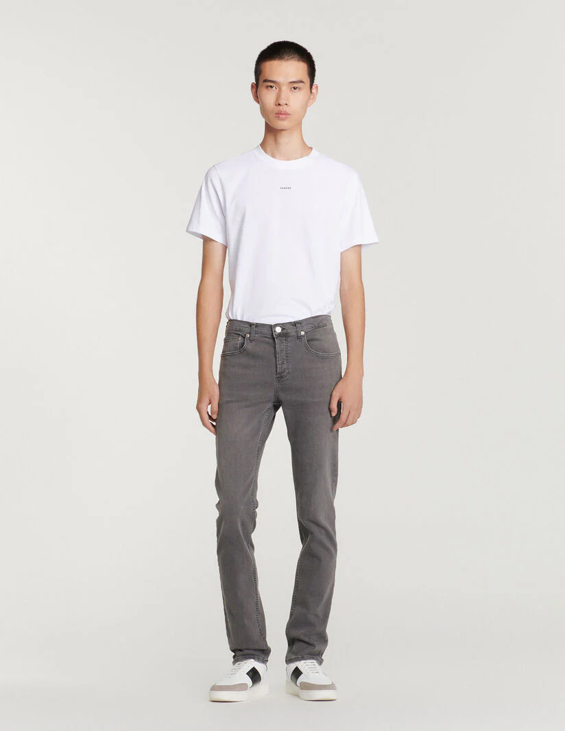 Vaquero gris desteñido - Corte ajustado Washed Grey - Imagen 5