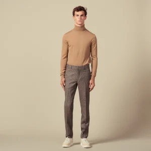 Pantalón Houndstooth Camel