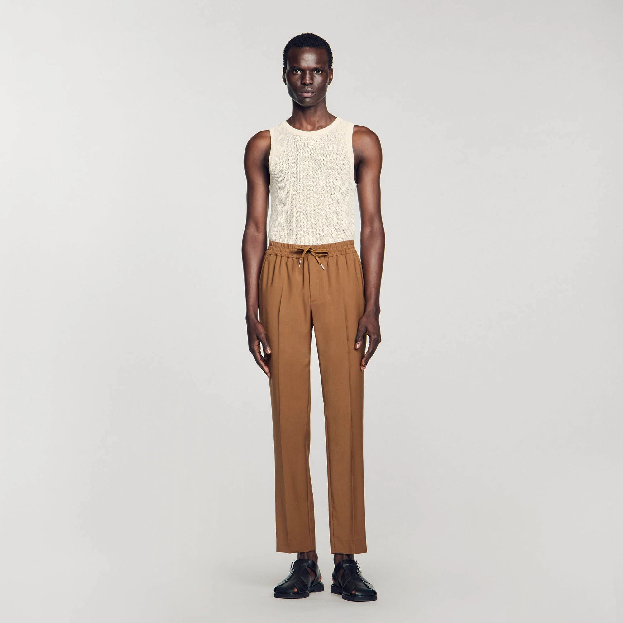 Pantalón recto elástico