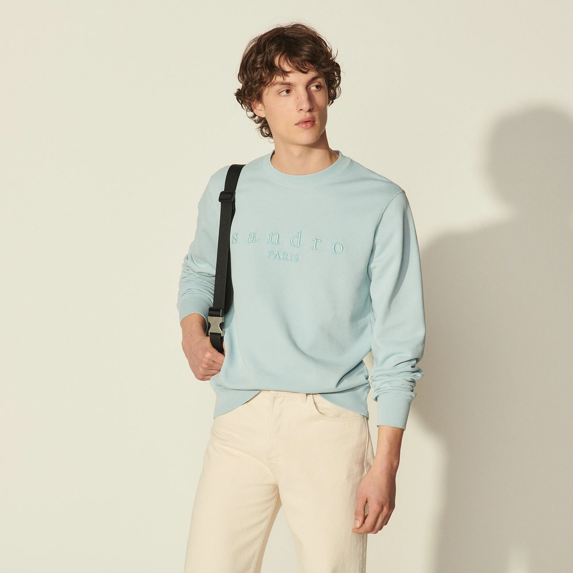 Sudadera con bordado Sandro Crew Sandro - Imagen 6