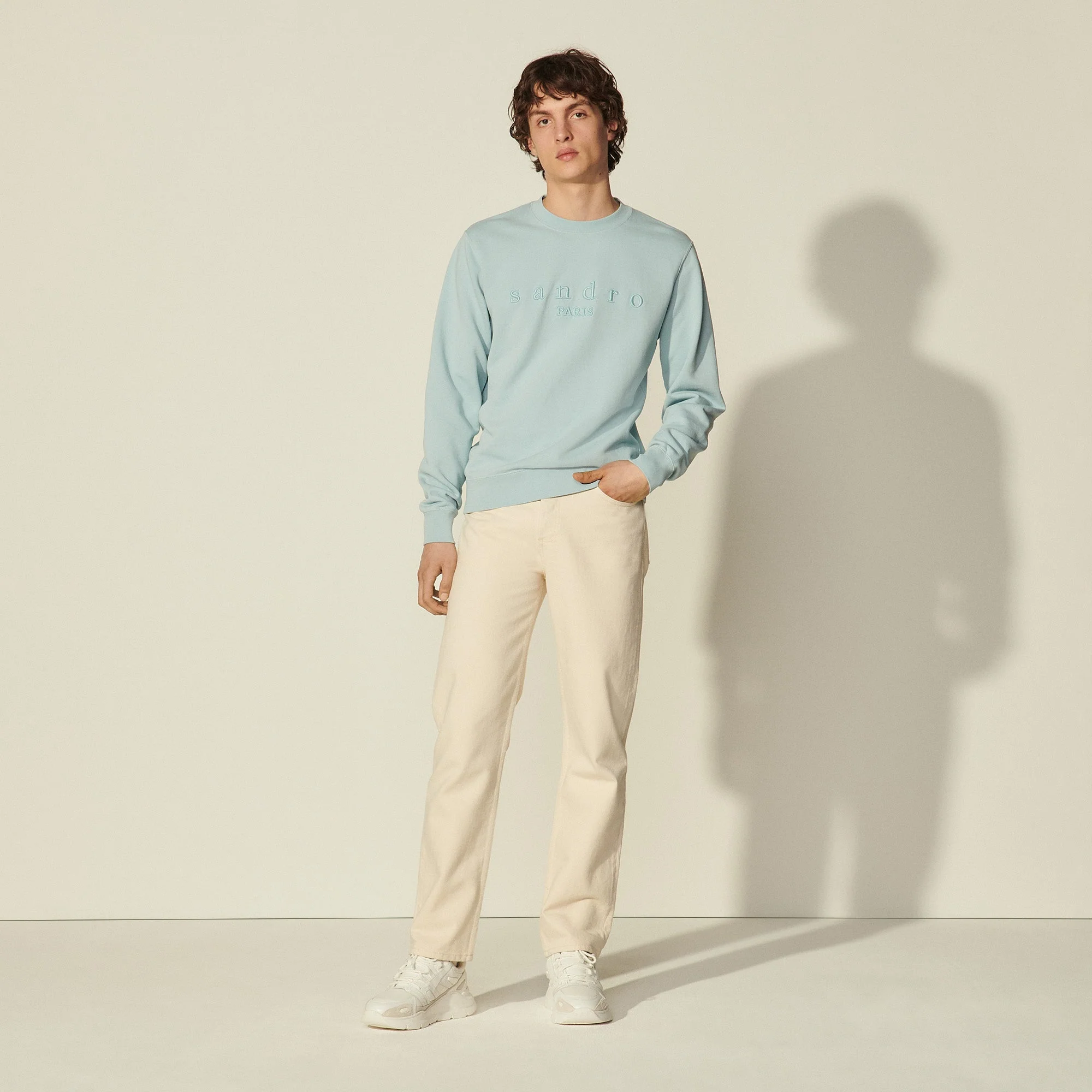 Sudadera con bordado Sandro Crew Sandro