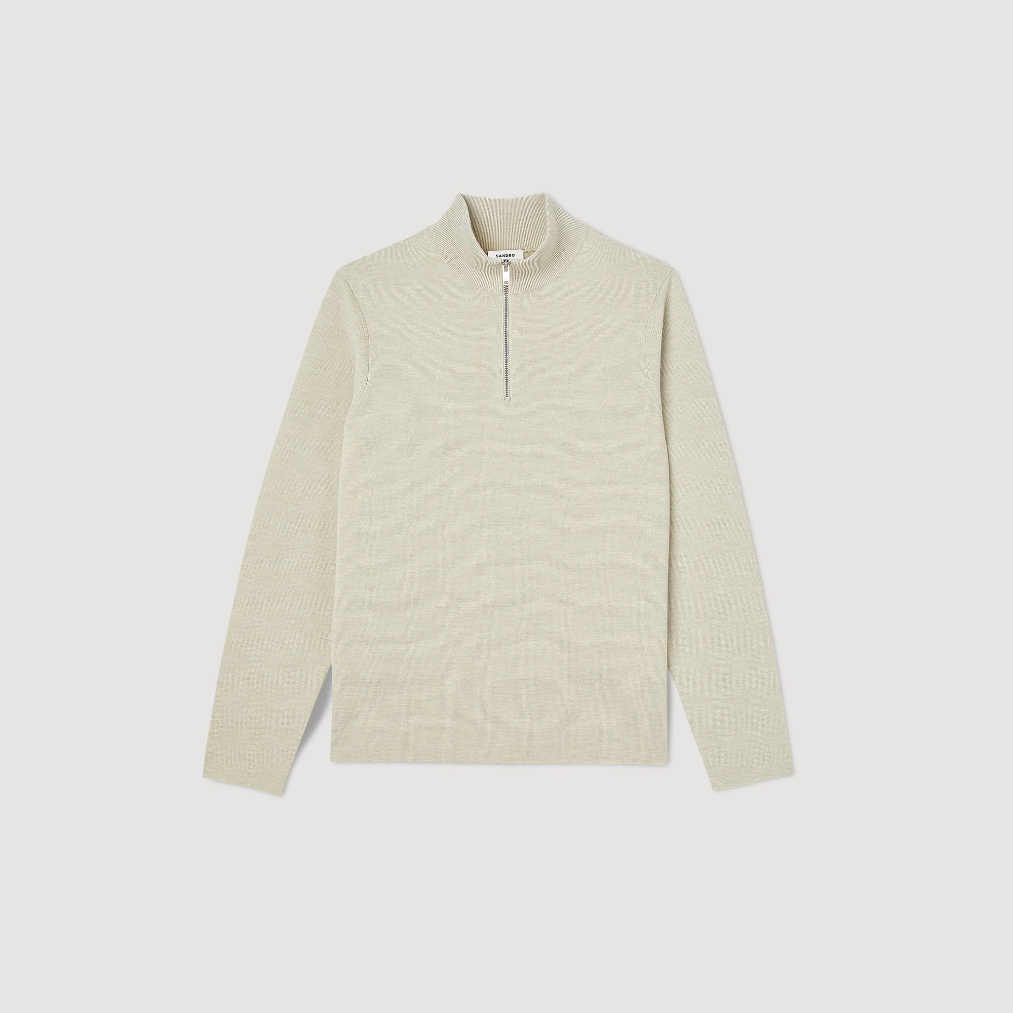 Jersey de lana con cuello con cremallera - Imagen 7