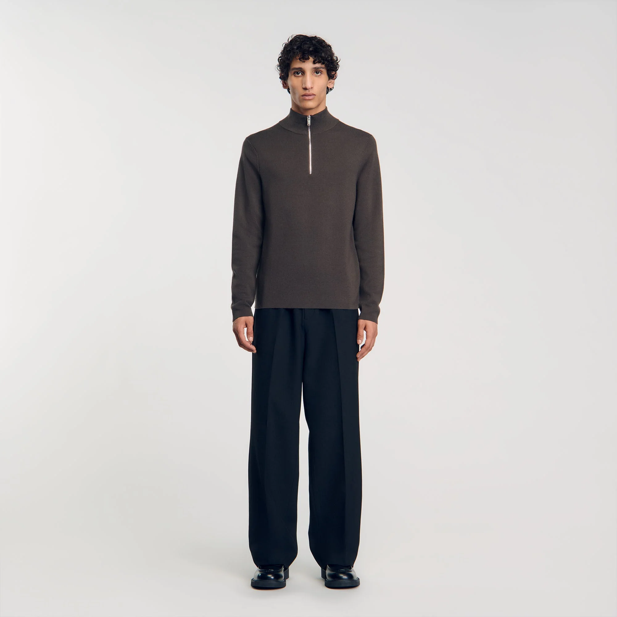 Jersey de lana con cuello de cremallera - Imagen 3