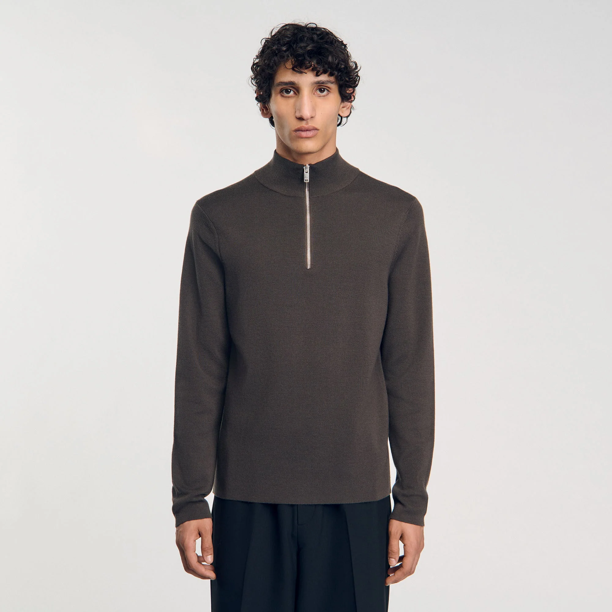 Jersey de lana con cuello de cremallera - Imagen 4