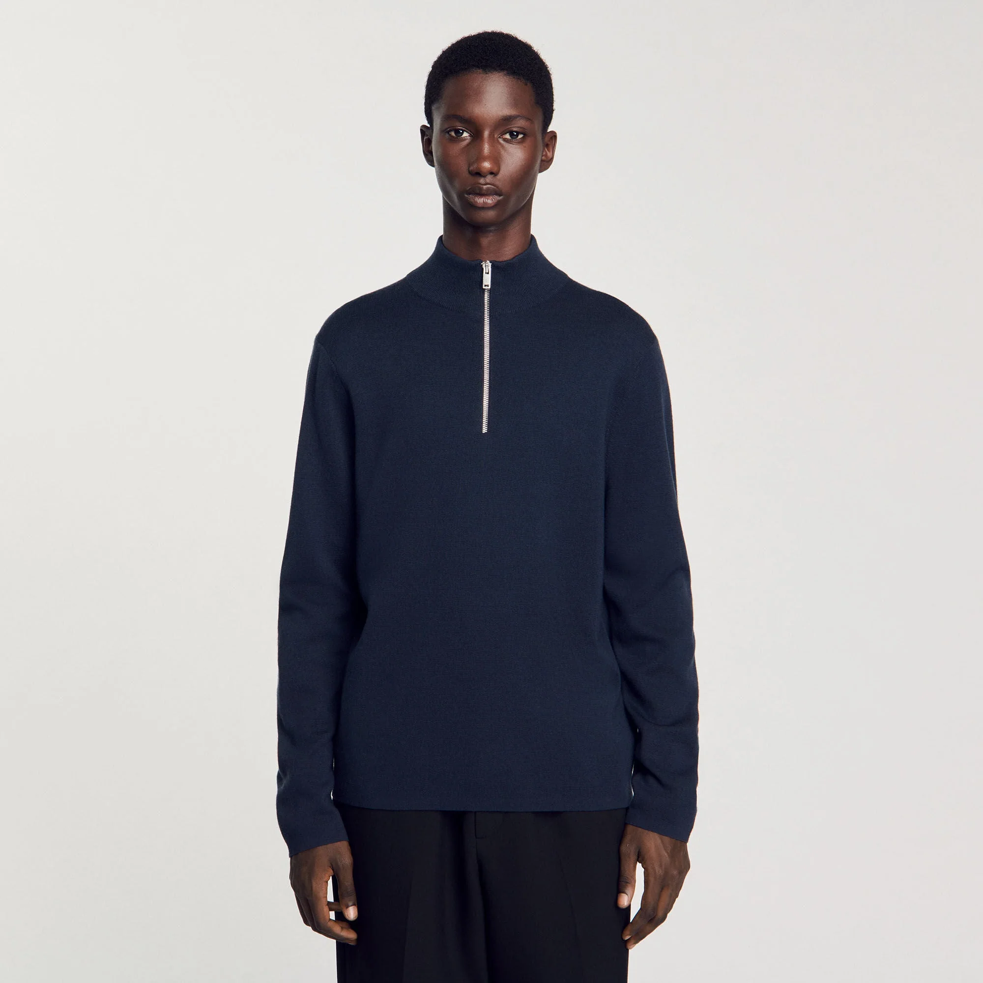 Jersey de lana con cuello de cremallera - Imagen 5