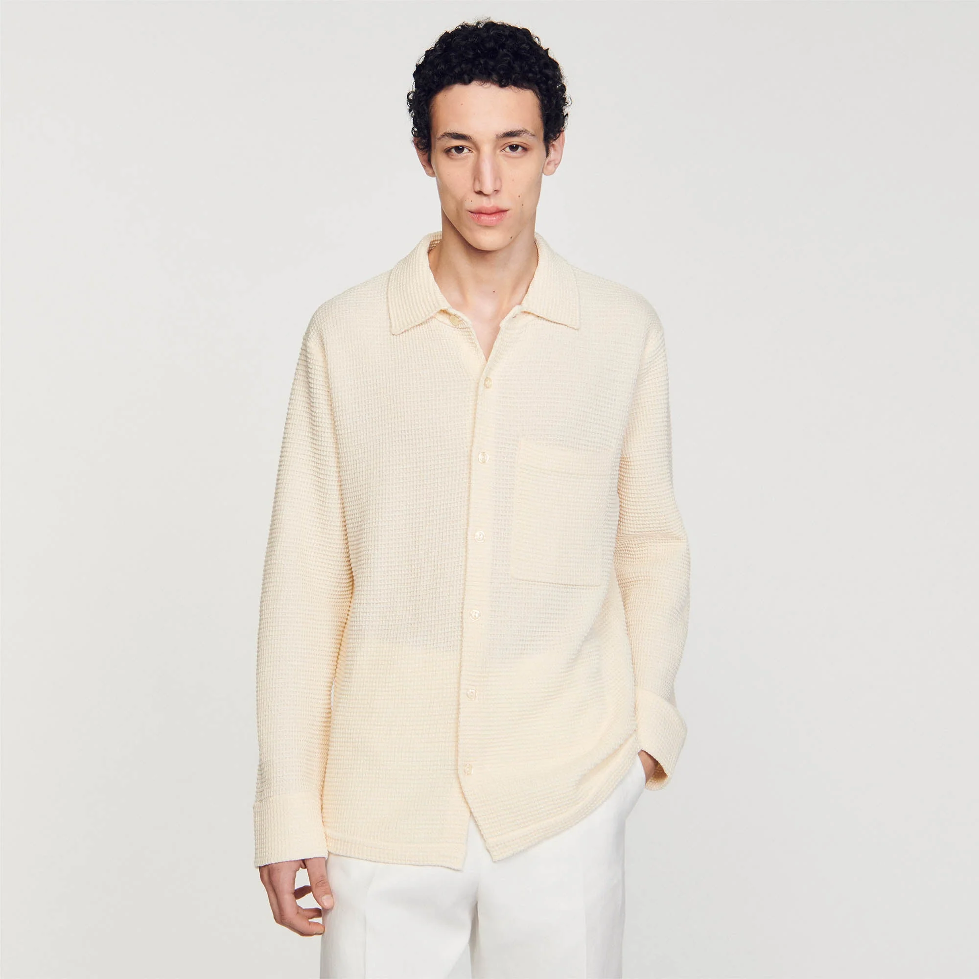 Camisa oversize de punto - Imagen 3