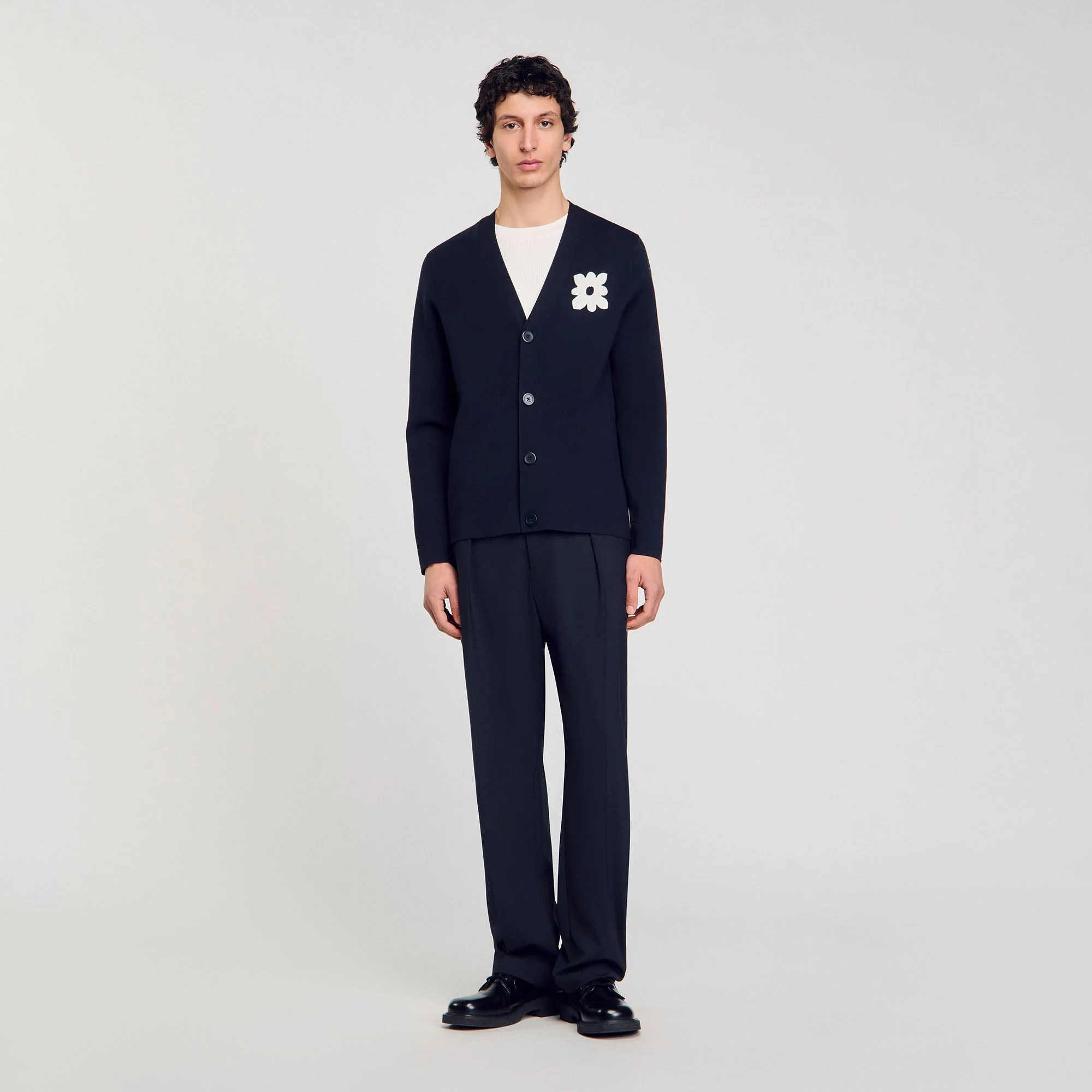 Cárdigan con detalle de flor - Imagen 6