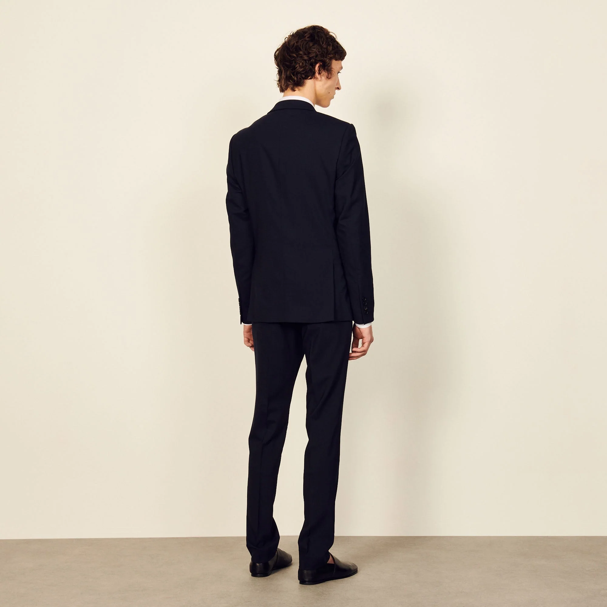 Chaqueta de traje clásica de lana - Imagen 4