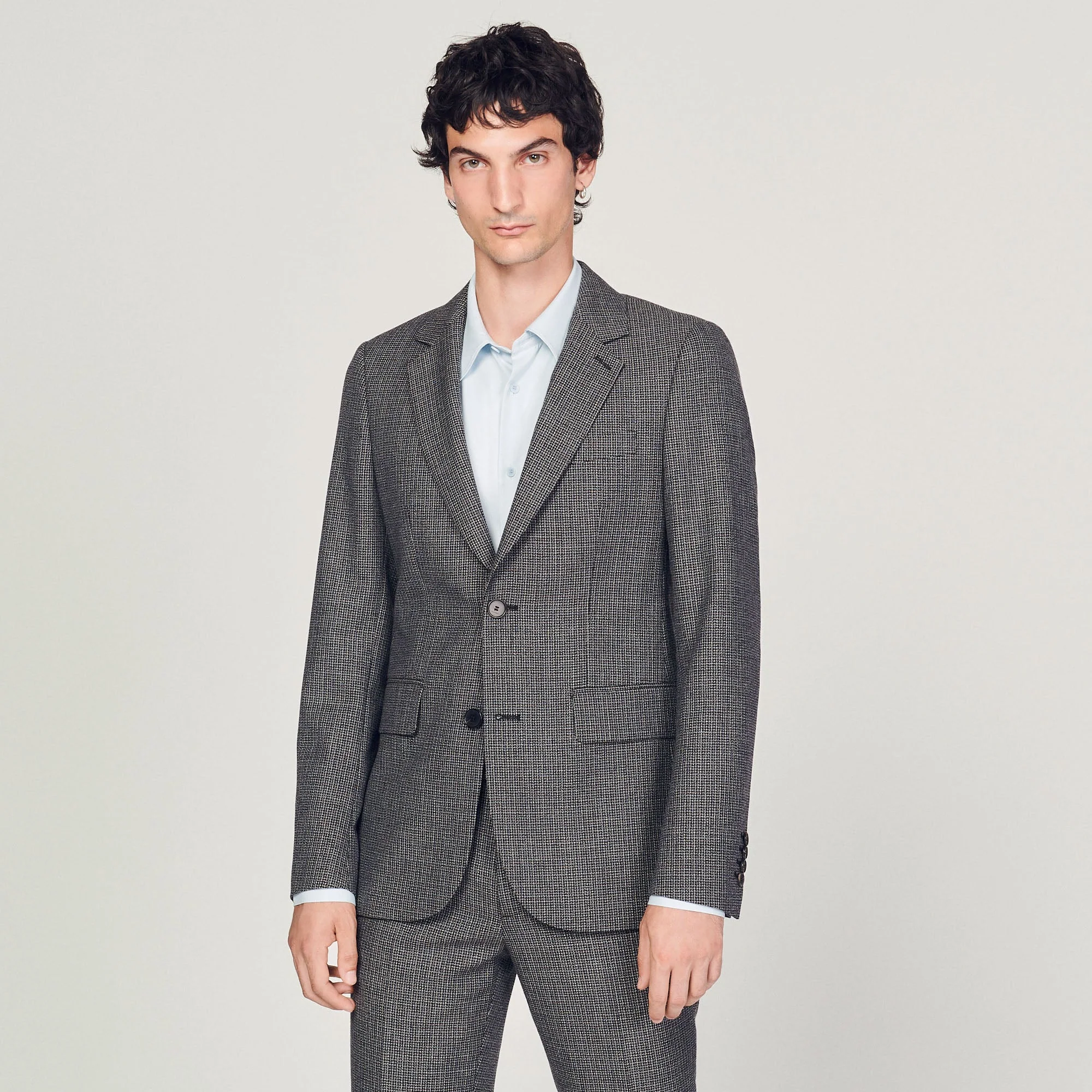 Chaqueta de traje de lana virgen - Imagen 3