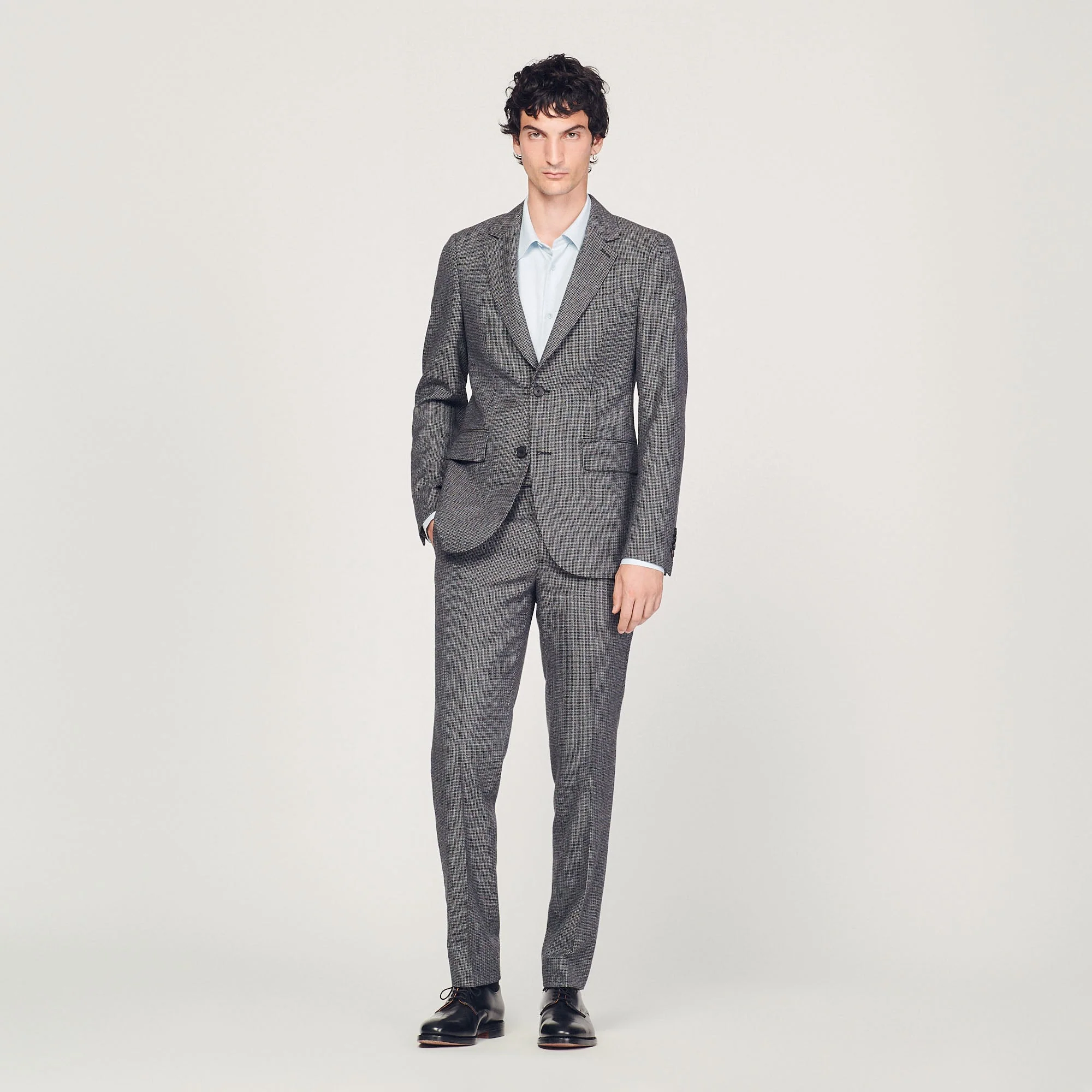 Chaqueta de traje de lana virgen - Imagen 4