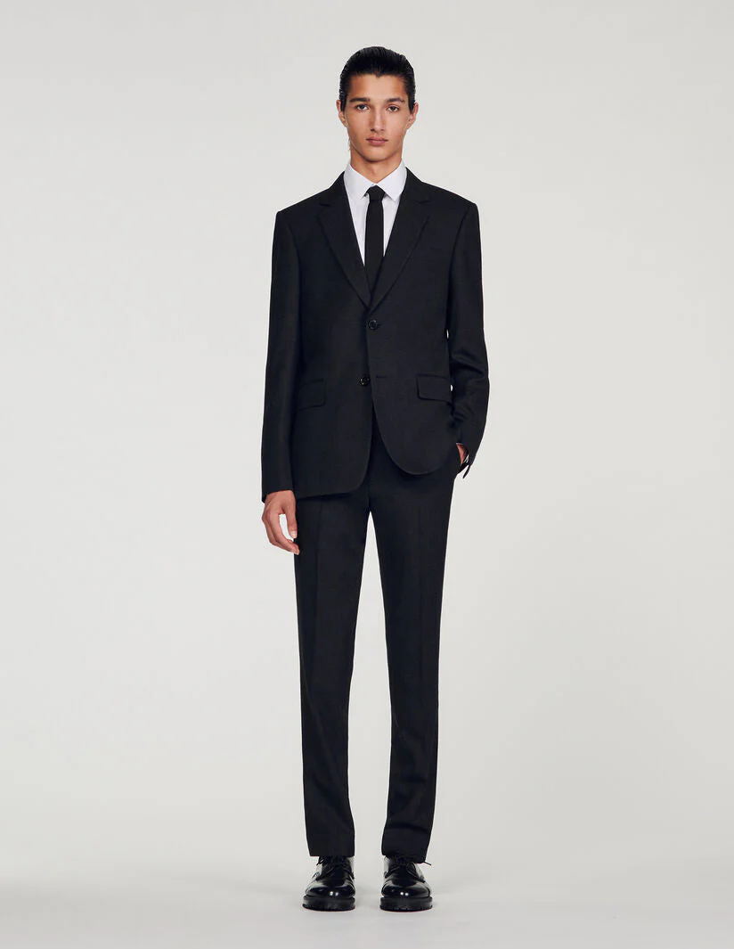 Chaqueta de traje de lana