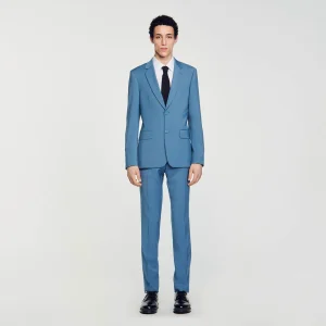 Chaqueta de traje de lana