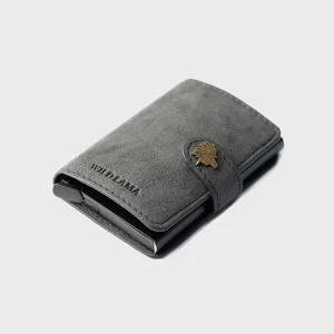 Billetera  Auca Reciclada Gris Oscuro