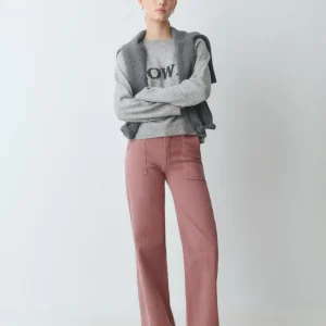 Pantalón culotte con bolsillos frontales