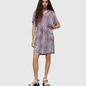 Vestido Athea Rainbow Blue