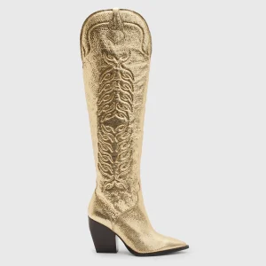 Bota Roxanne Dorado Metálico