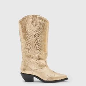 Bota Dolly Dorado Metálico