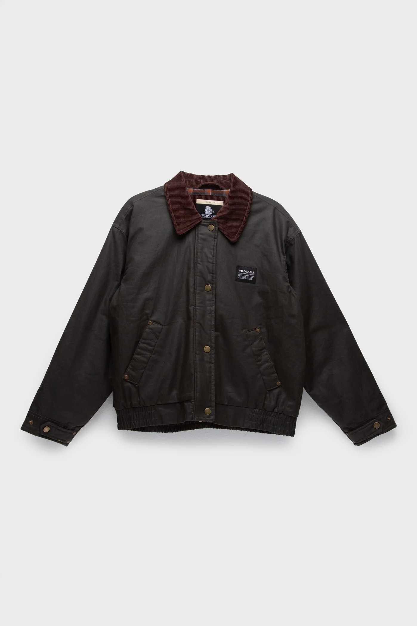 Chaqueta Wax Cala Orgánica Verde Militar Mujer - Imagen 9