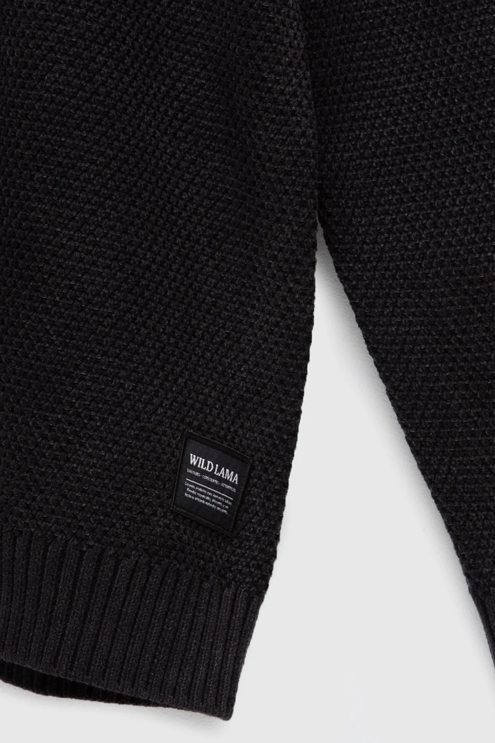 Sweater Rau Orgánico Negro Hombre - Imagen 9