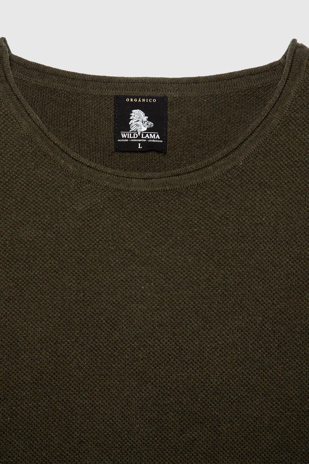 Sweater Roco Orgánico Verde Militar Hombre - Imagen 9
