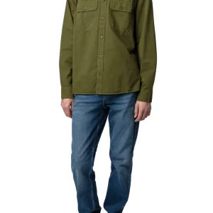 Camisa Serge Twill Olivo Oscuro