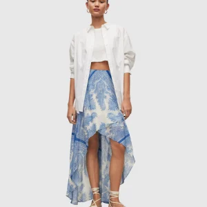 Falda Slvina Rafaela  Azul Medio