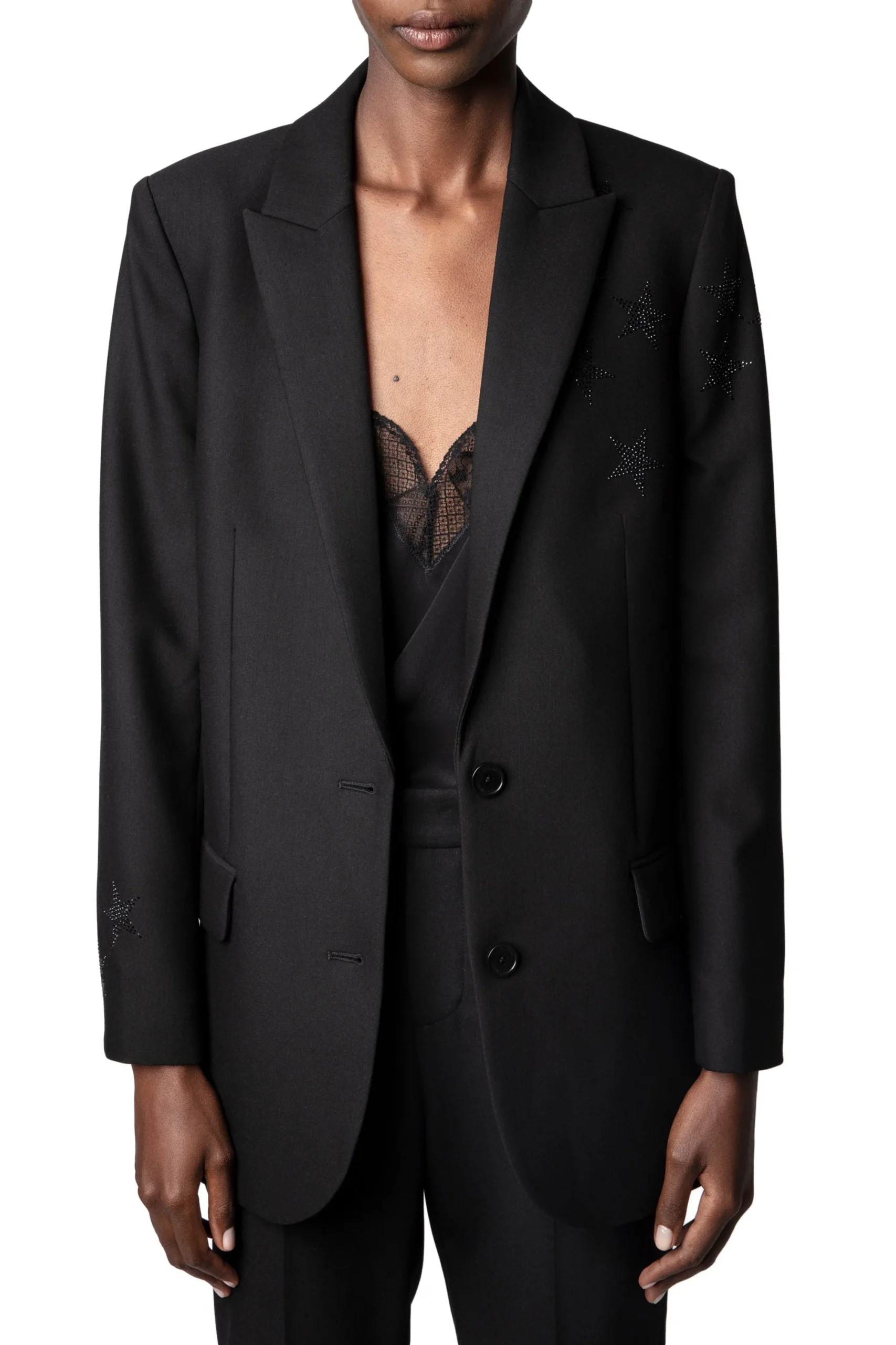 Saco Viva Strass Star Perm Noir - Imagen 3