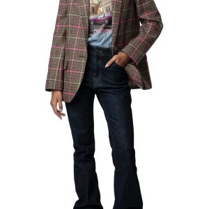 Blazer Vow Check Castaña