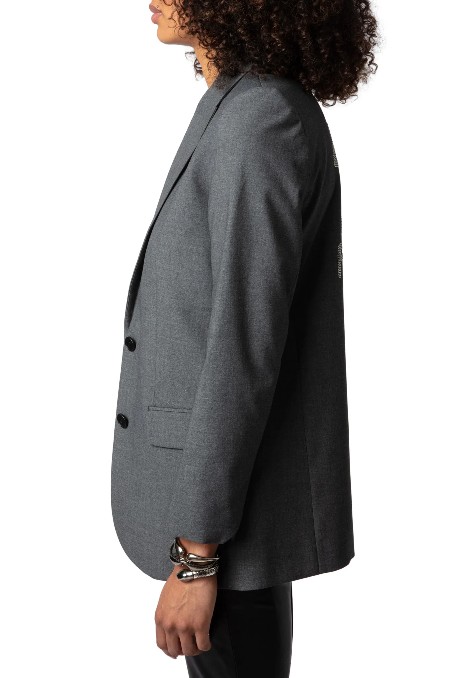 Saco Viva Chine Strass Feeling Gris Chin - Imagen 3