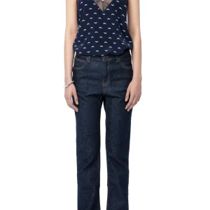 Top Christy Polka Marino